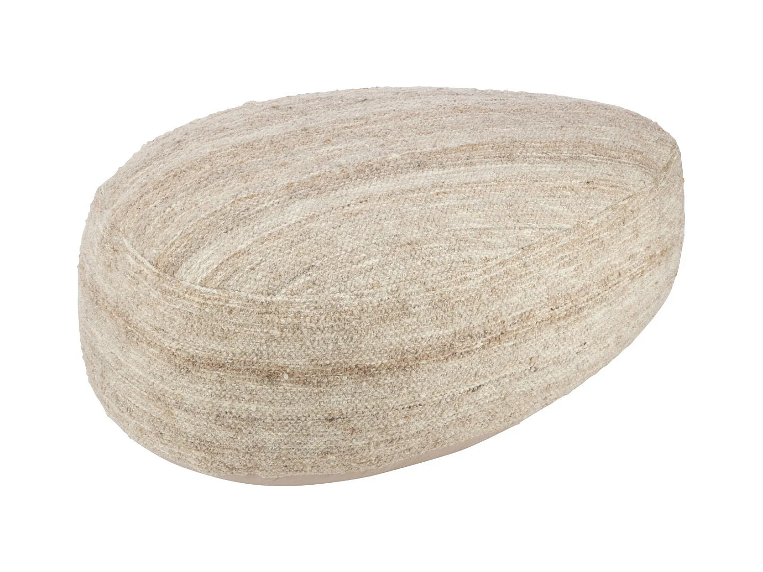 Pouf Design Pierre "Bali" 90cm Beige