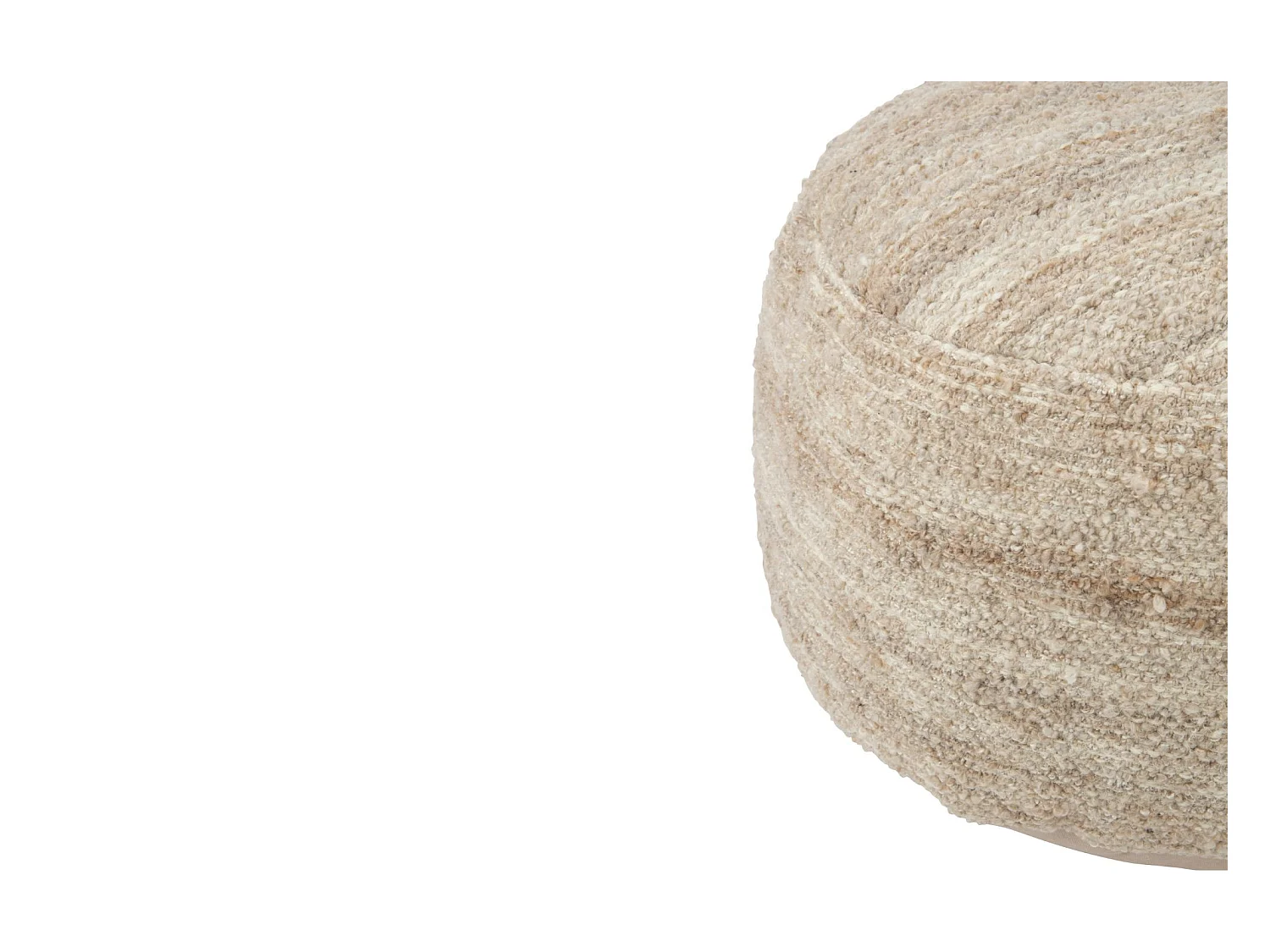 Pouf Design Pierre "Bali" 90cm Beige