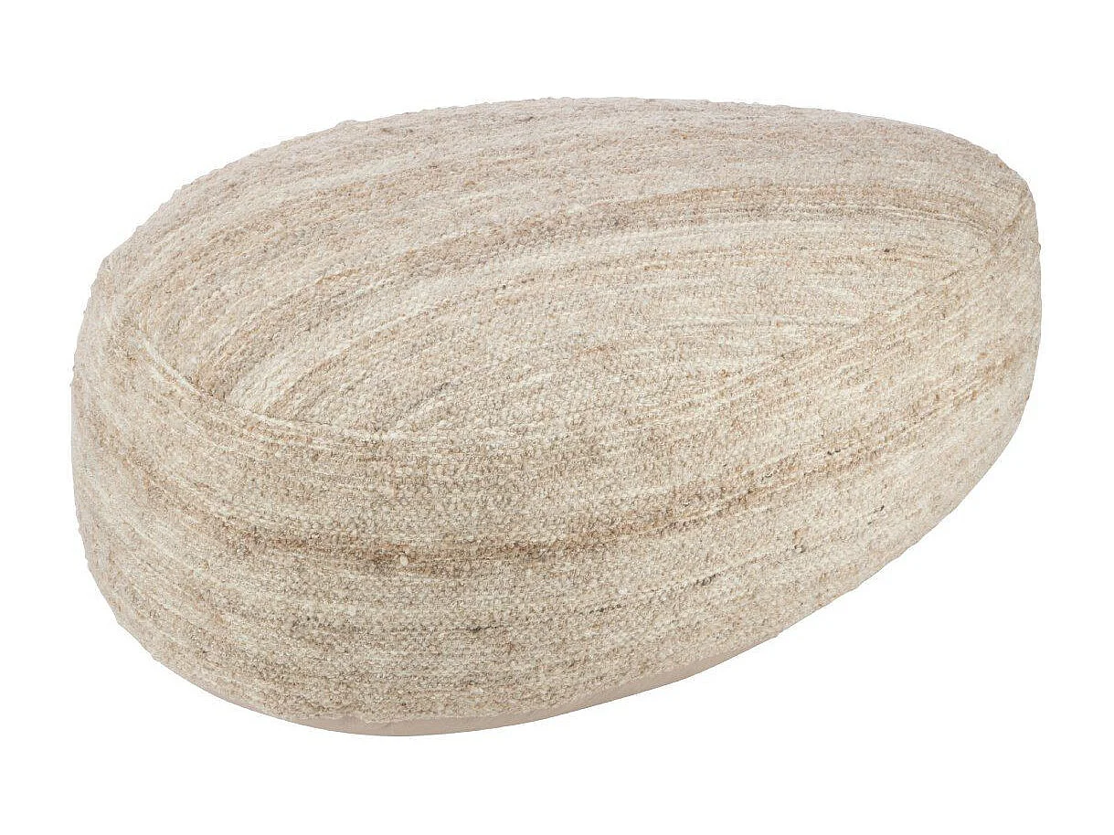 Pouf Design Pierre "Bali" 90cm Beige