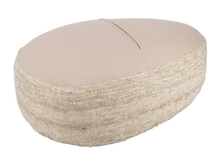 Pouf Design Pierre "Bali" 90cm Beige