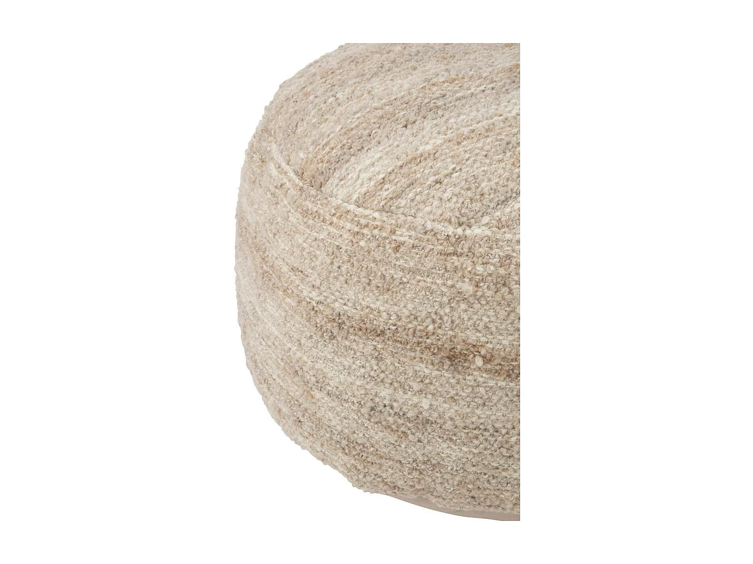 Pouf Design Pierre "Bali" 90cm Beige