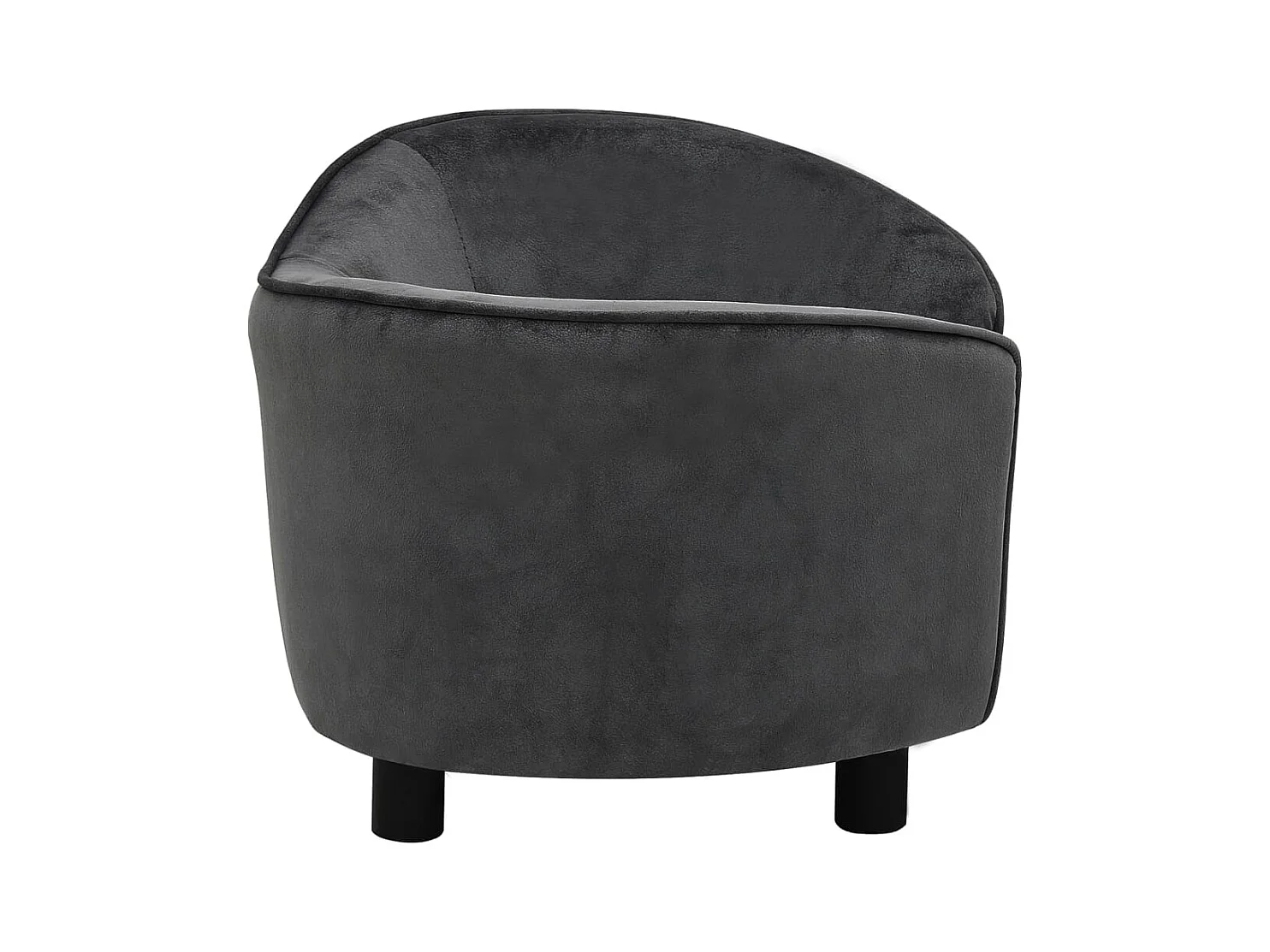 Oriana  Canapé pour cen Gris foncé 69x49x40 cm Peluche