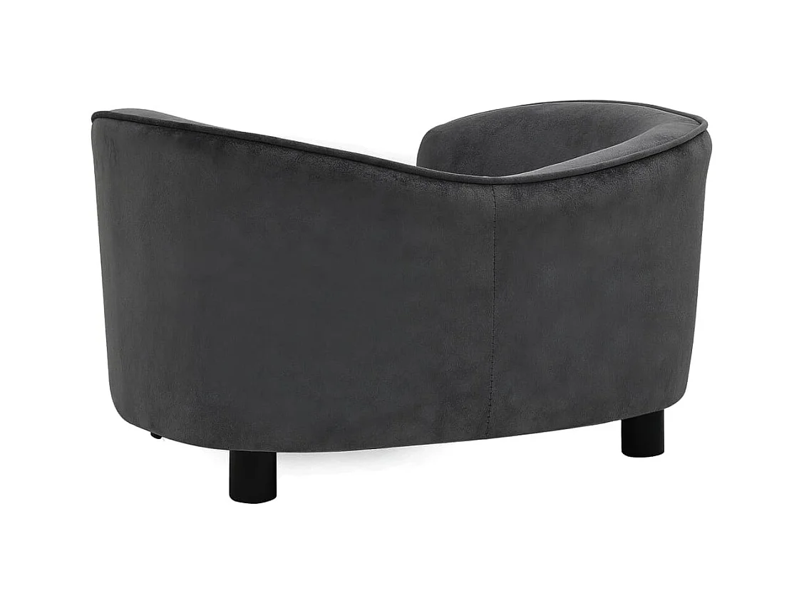 Oriana  Canapé pour cen Gris foncé 69x49x40 cm Peluche