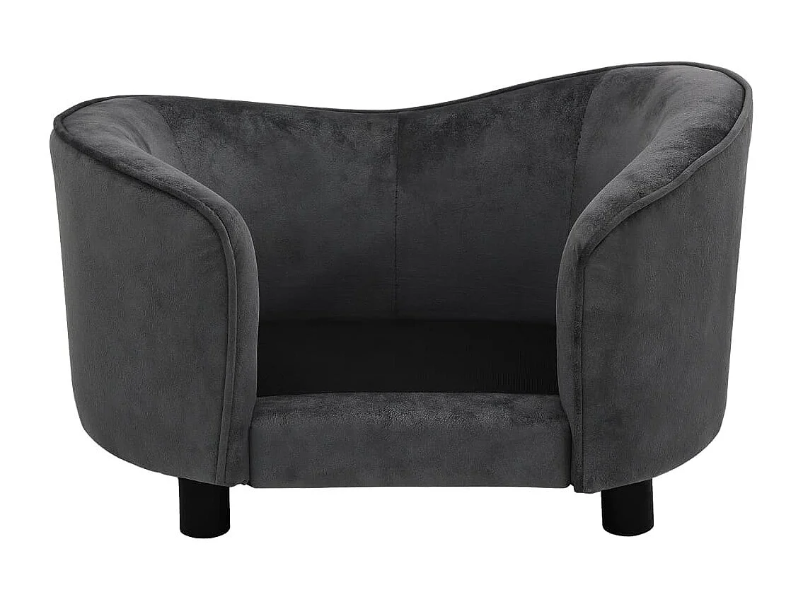 Oriana  Canapé pour cen Gris foncé 69x49x40 cm Peluche