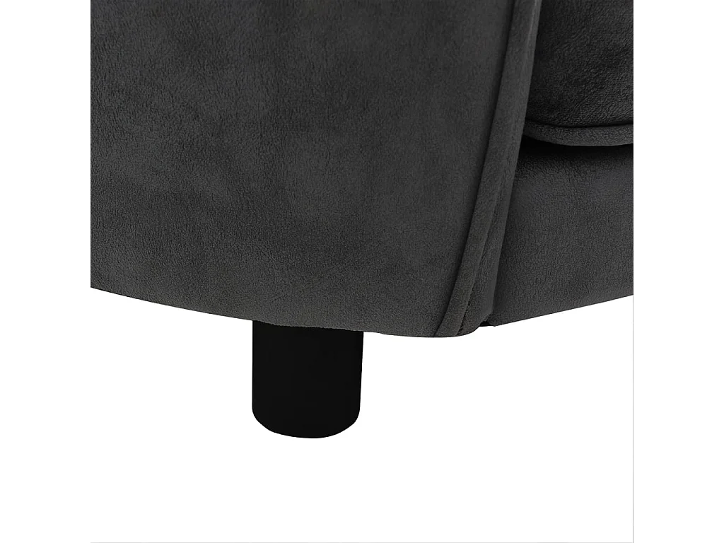 Oriana  Canapé pour cen Gris foncé 69x49x40 cm Peluche