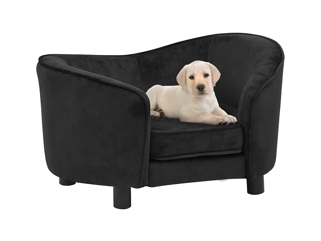 Oriana  Canapé pour cen Noir 69x49x40 cm Peluche