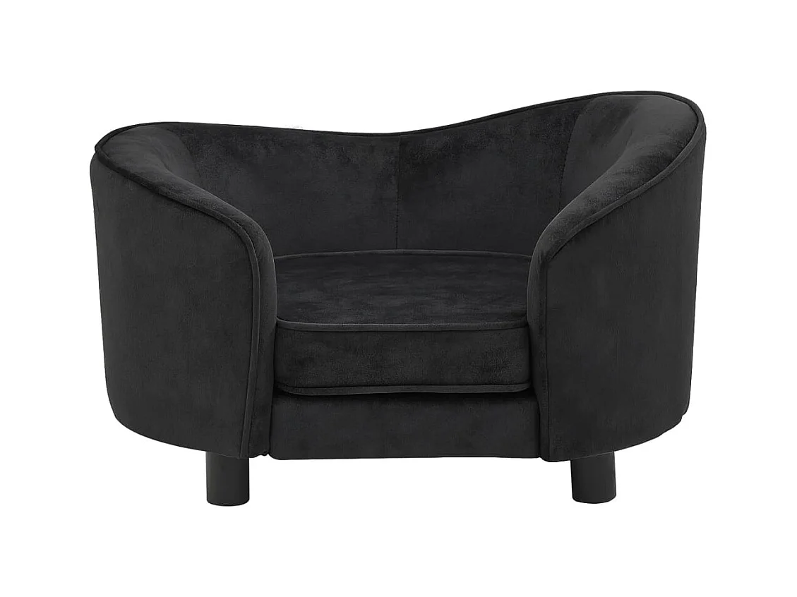 Oriana  Canapé pour cen Noir 69x49x40 cm Peluche
