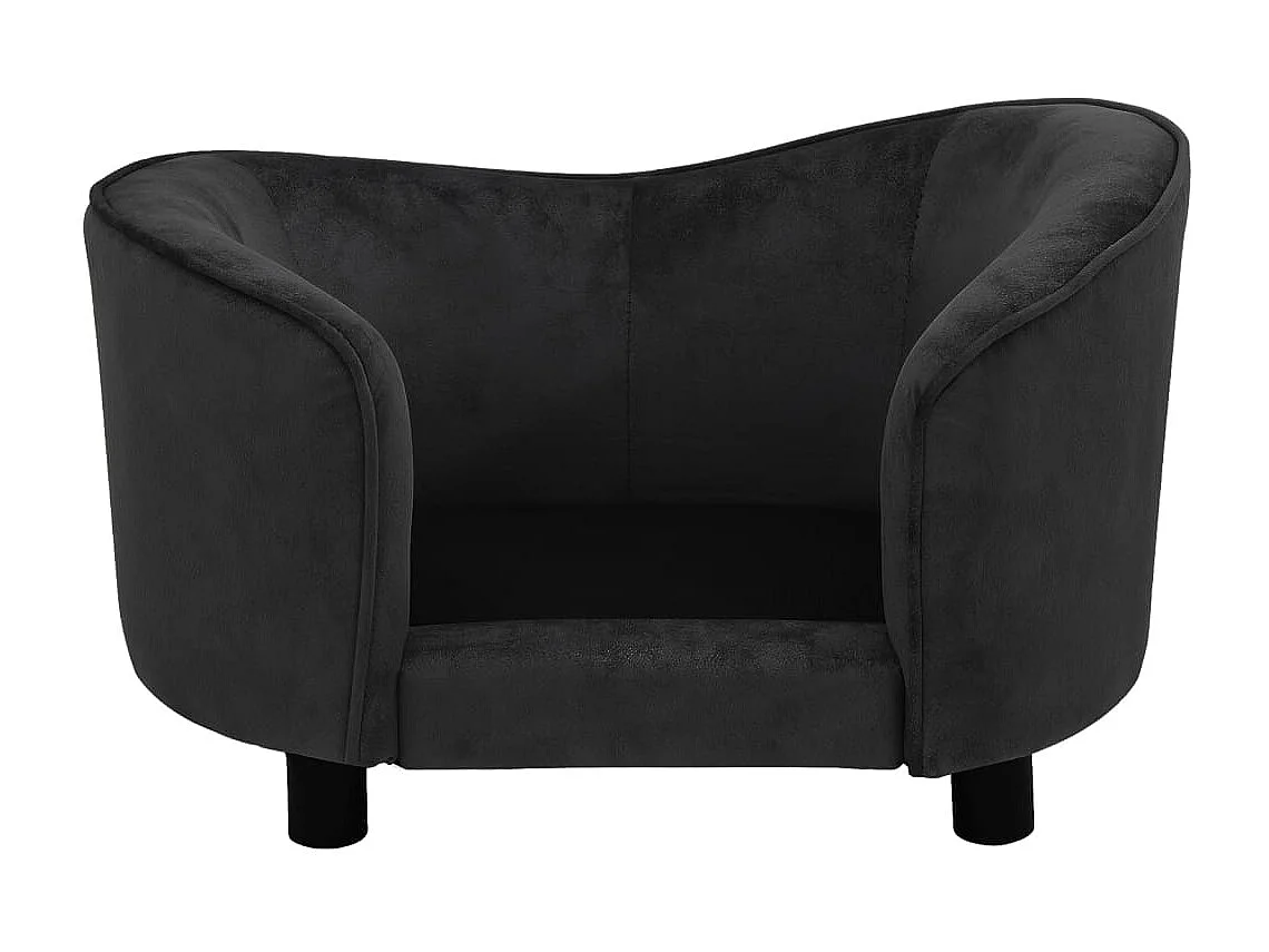 Oriana  Canapé pour cen Noir 69x49x40 cm Peluche
