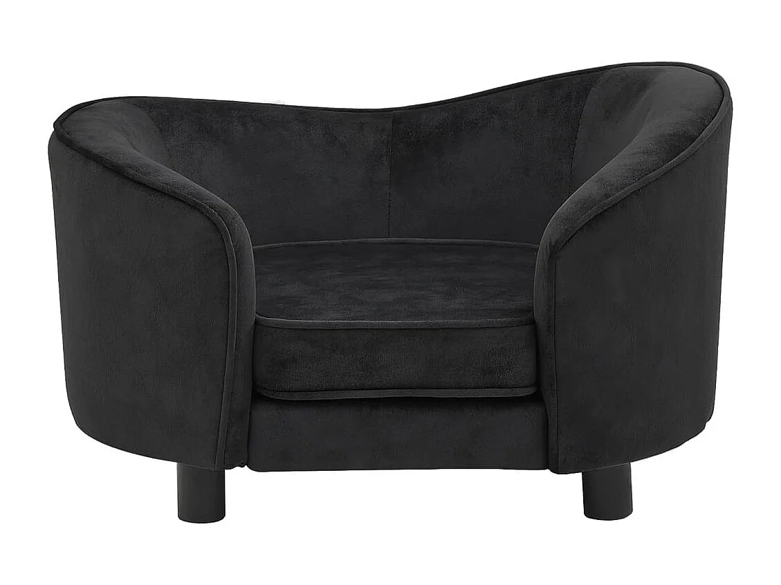 Oriana  Canapé pour cen Noir 69x49x40 cm Peluche