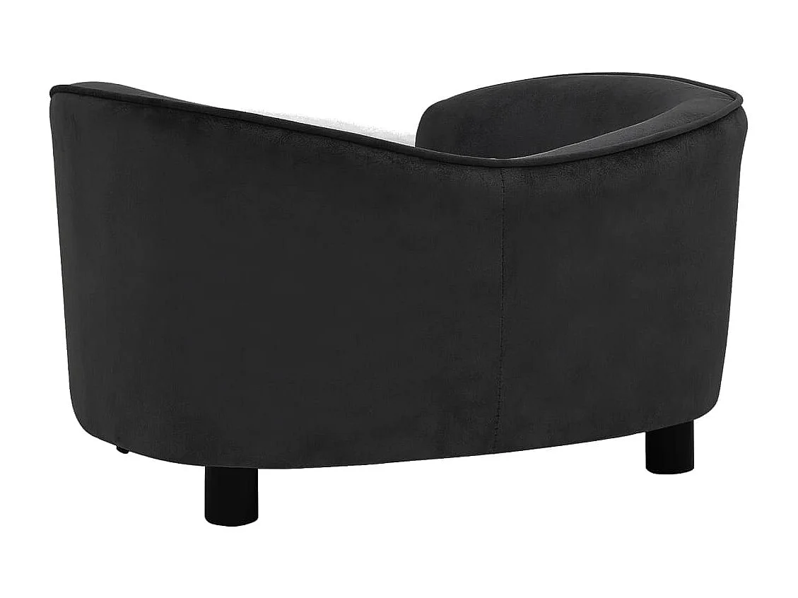 Oriana  Canapé pour cen Noir 69x49x40 cm Peluche