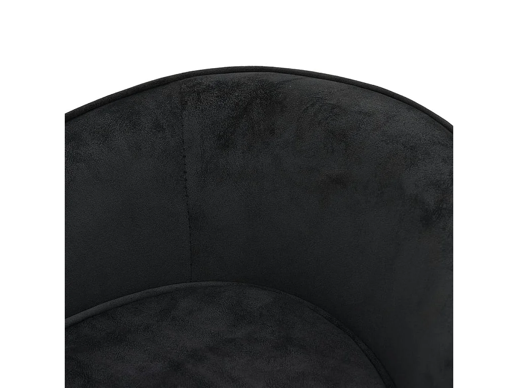 Oriana  Canapé pour cen Noir 69x49x40 cm Peluche