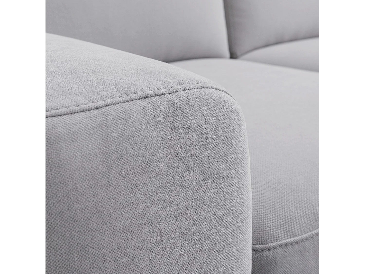 Habitat - Canapé convertible 3 places - Couchage 160 cm - Matelas 16 cm - Tissu Atrani Gris - Faro