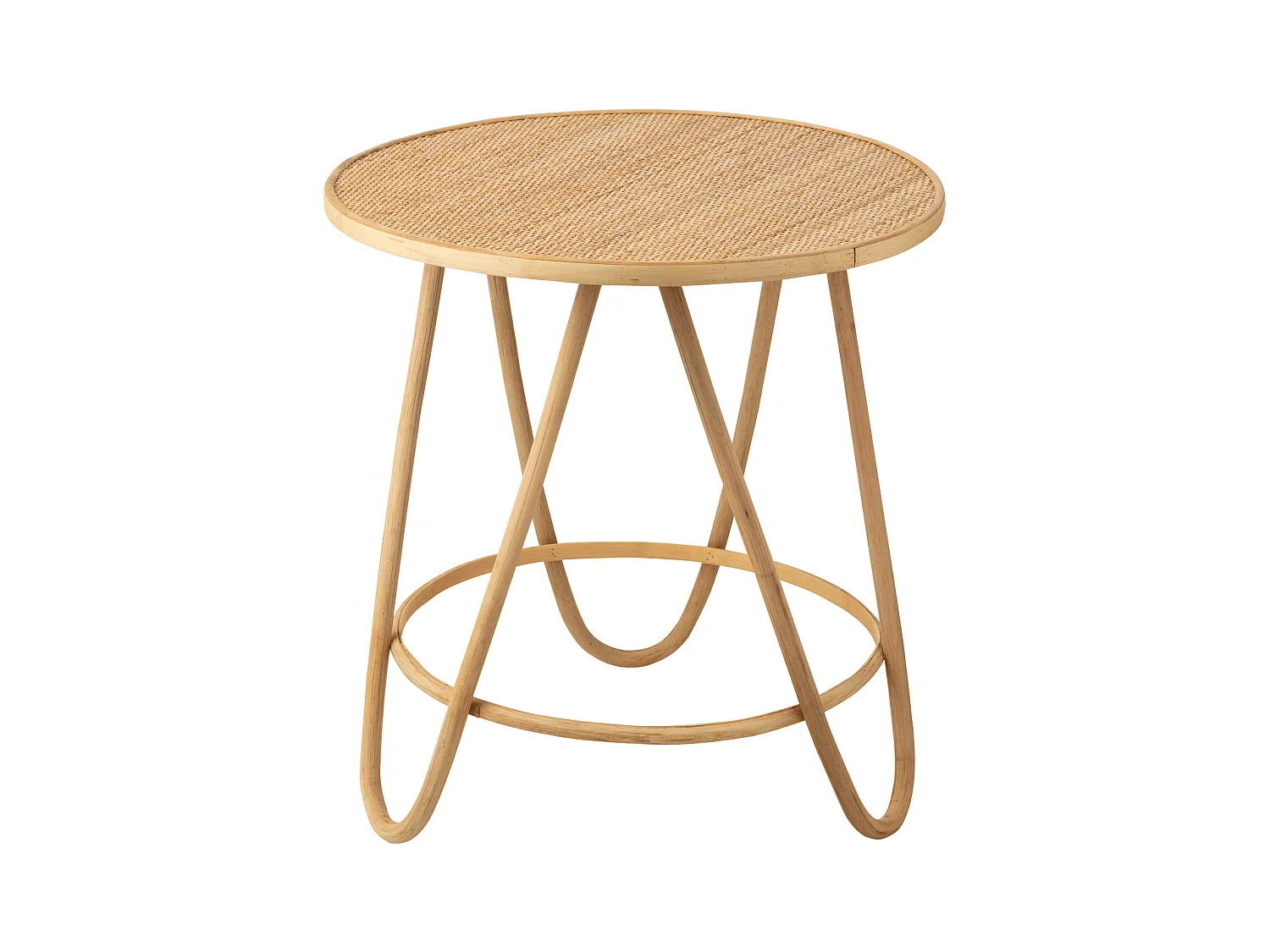 Table Basse en Rotin "Balia" 60cm Naturel