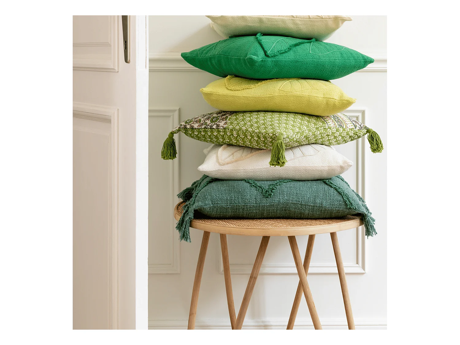 Table Basse en Rotin "Balia" 60cm Naturel