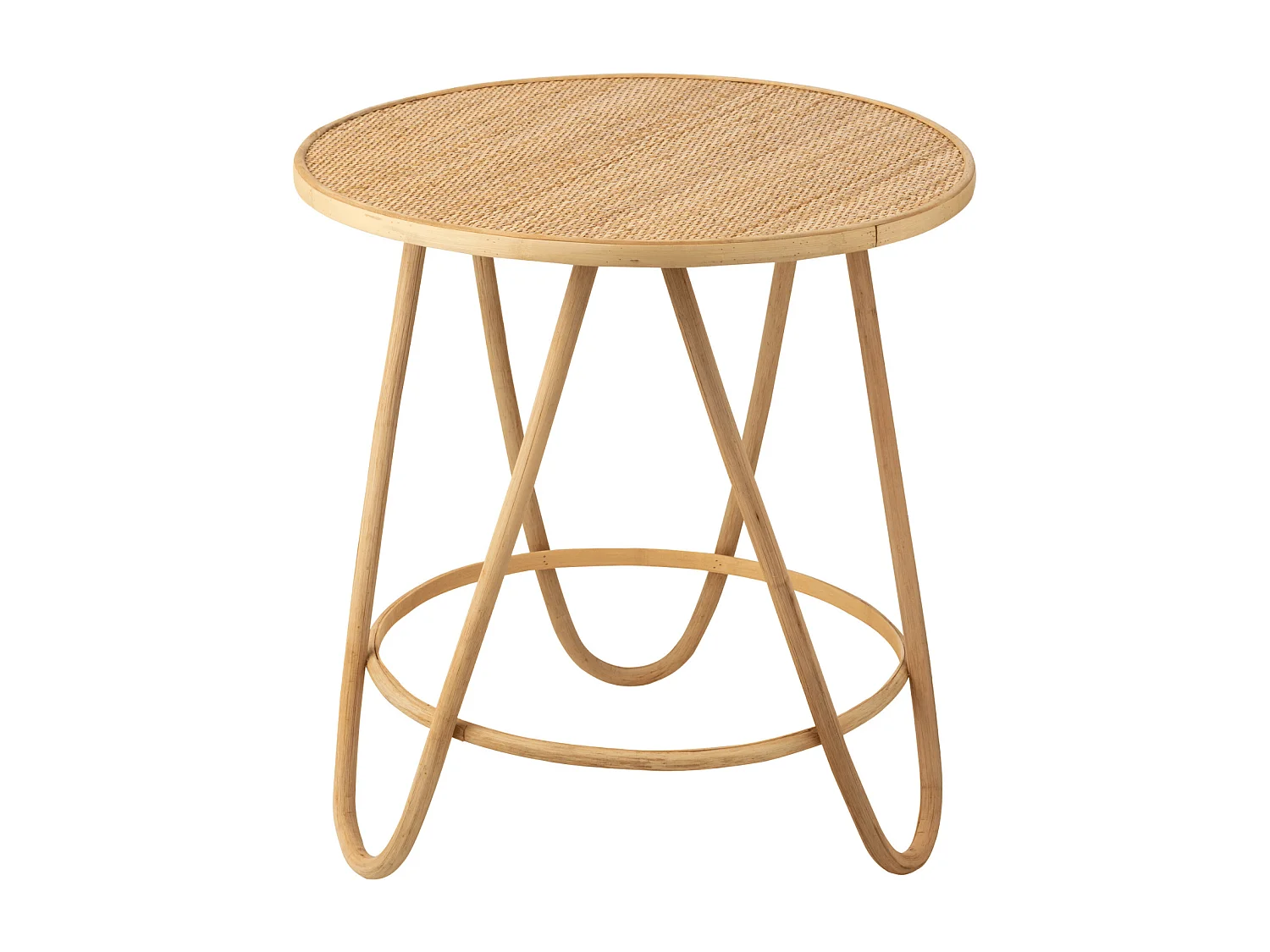 Table Basse en Rotin "Balia" 60cm Naturel