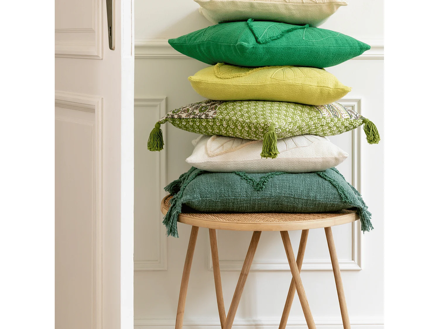 Table Basse en Rotin "Balia" 60cm Naturel