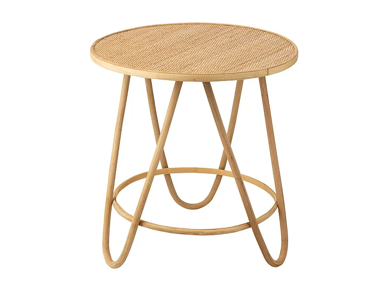Table Basse en Rotin "Balia" 60cm Naturel