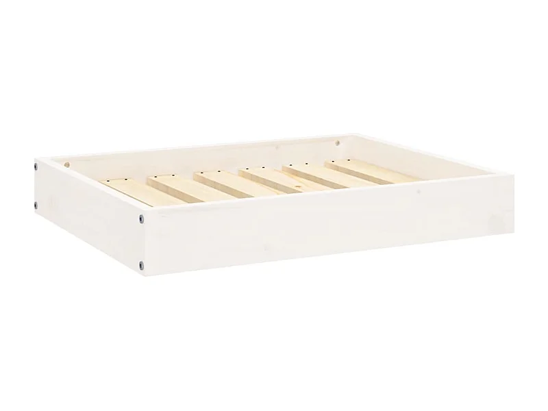 Karlee  Hondenmand 61,5x49x9 cm massief grenenhout wit