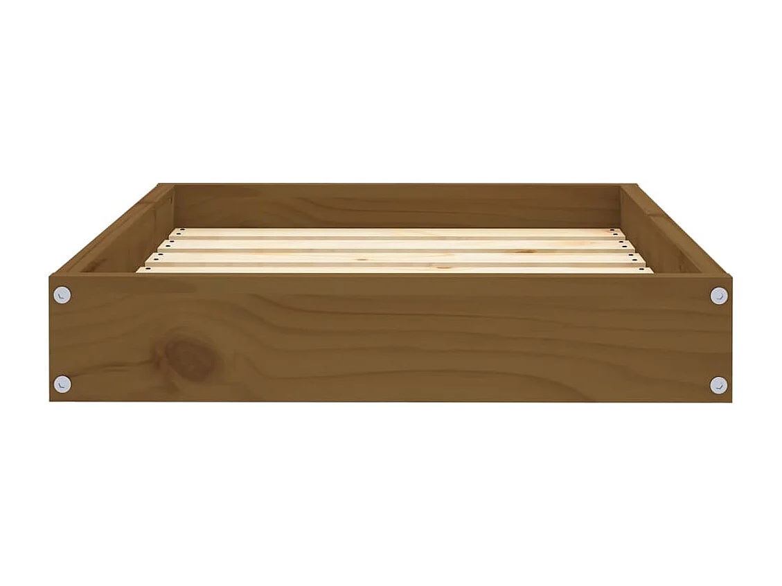 Karlee  Lit pour cen Marron miel 61,5x49x9 cm Bois de pin solide