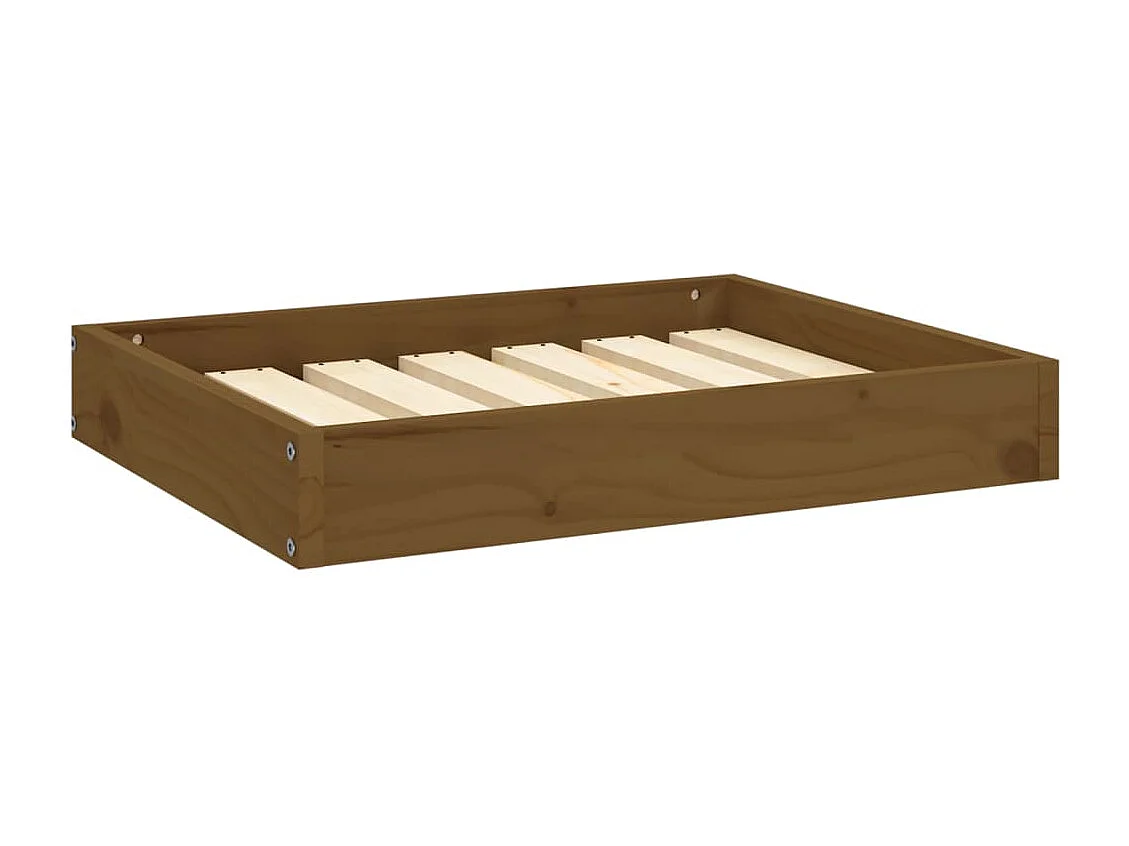 Karlee  Lit pour cen Marron miel 61,5x49x9 cm Bois de pin solide
