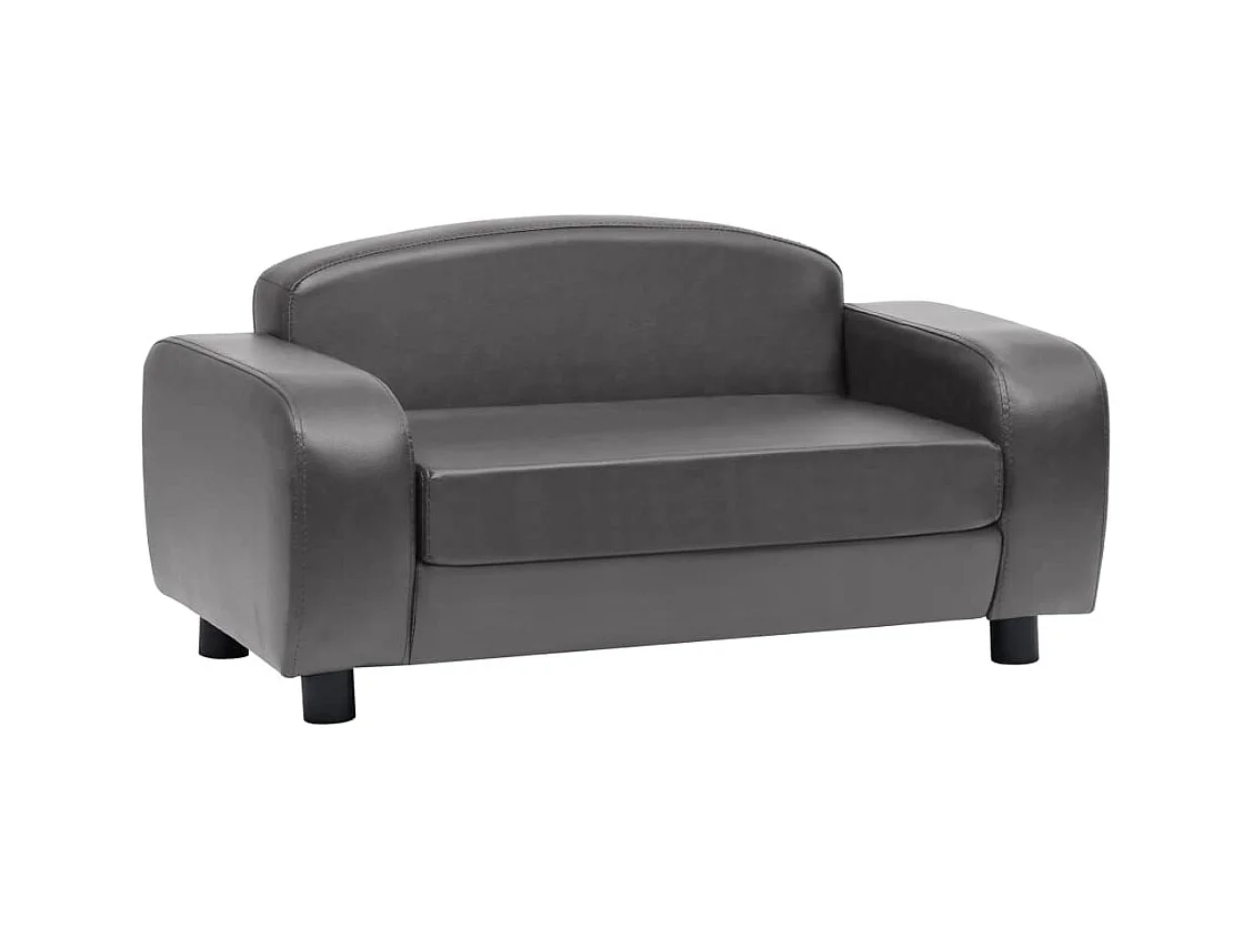 Dalin  Canapé pour cen Gris 80x50x40 cm Similicuir