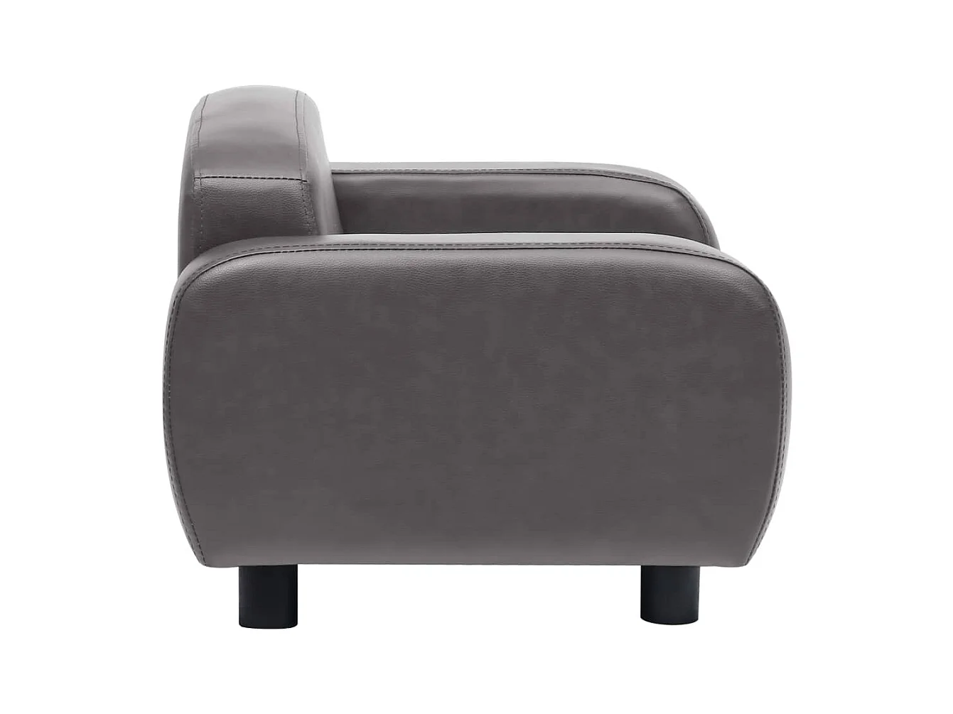 Dalin  Canapé pour cen Gris 80x50x40 cm Similicuir