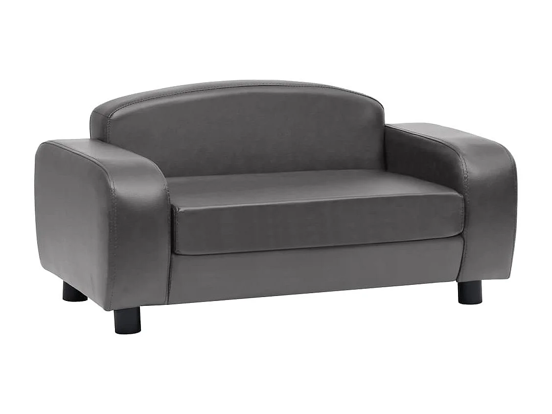 Dalin  Canapé pour cen Gris 80x50x40 cm Similicuir