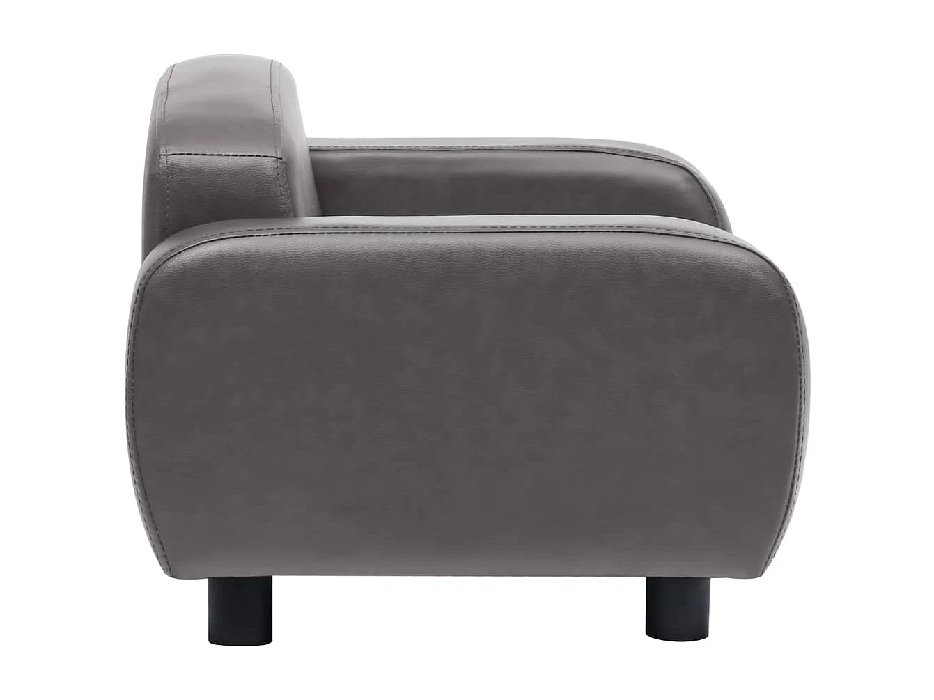 Dalin  Canapé pour cen Gris 80x50x40 cm Similicuir