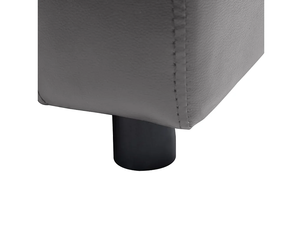 Dalin  Canapé pour cen Gris 80x50x40 cm Similicuir