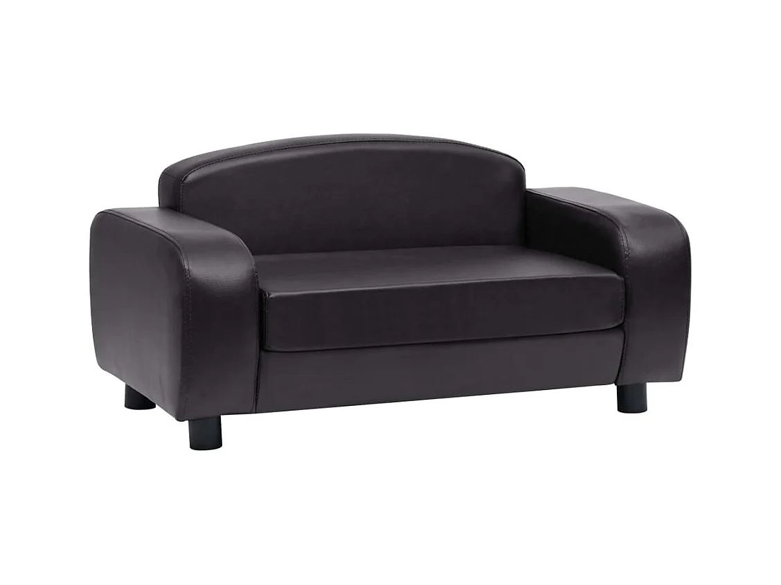 Dalin  Canapé pour cen Noir 80x50x40 cm Similicuir