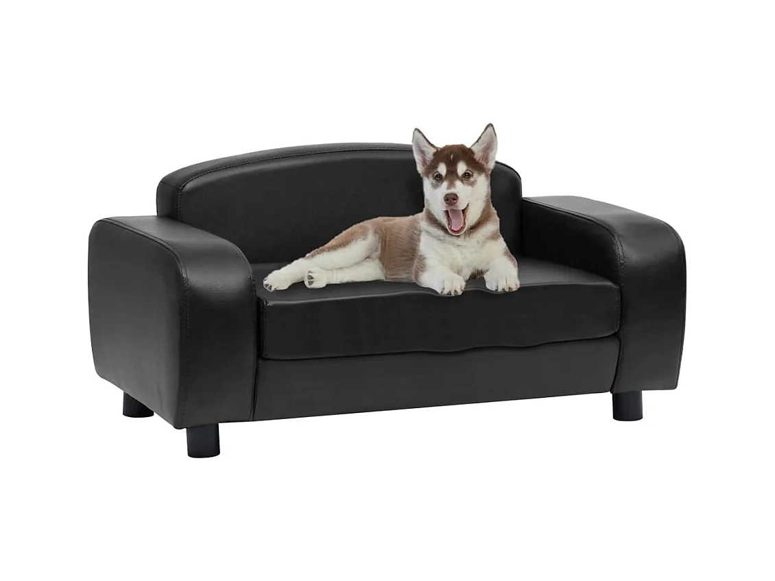 Dalin  Canapé pour cen Noir 80x50x40 cm Similicuir