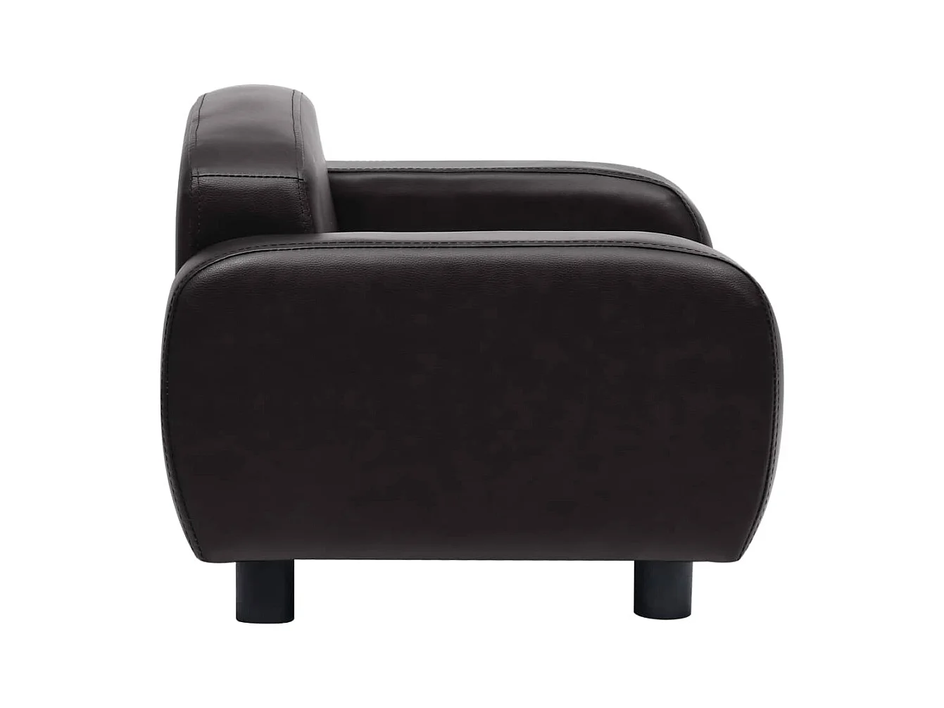 Dalin  Canapé pour cen Noir 80x50x40 cm Similicuir