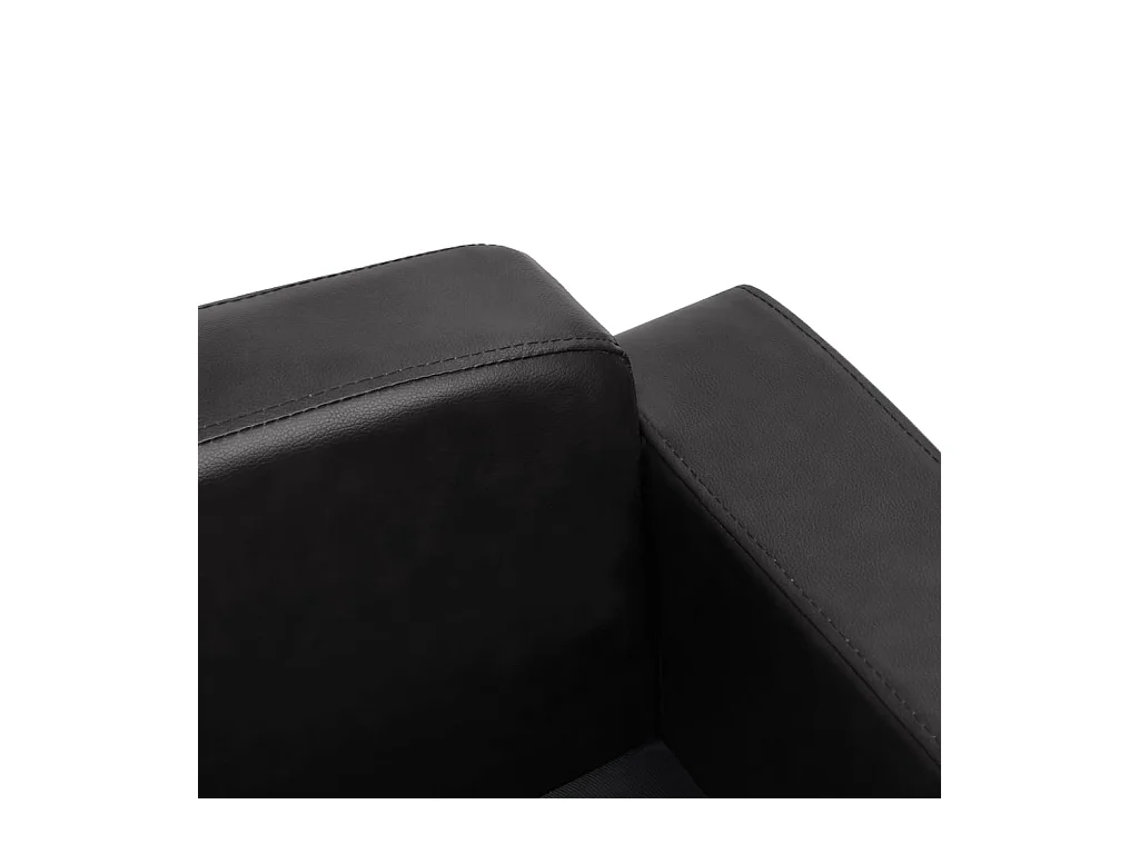 Dalin  Canapé pour cen Noir 80x50x40 cm Similicuir