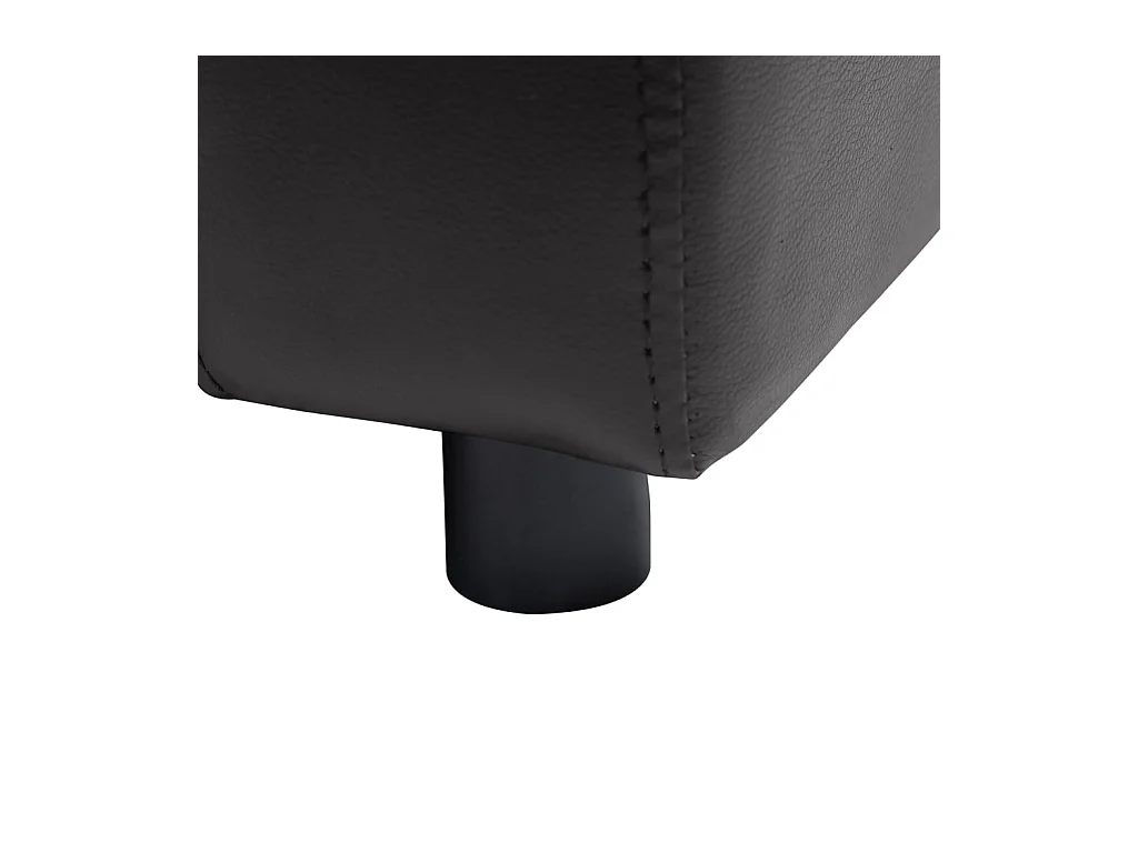 Dalin  Canapé pour cen Noir 80x50x40 cm Similicuir