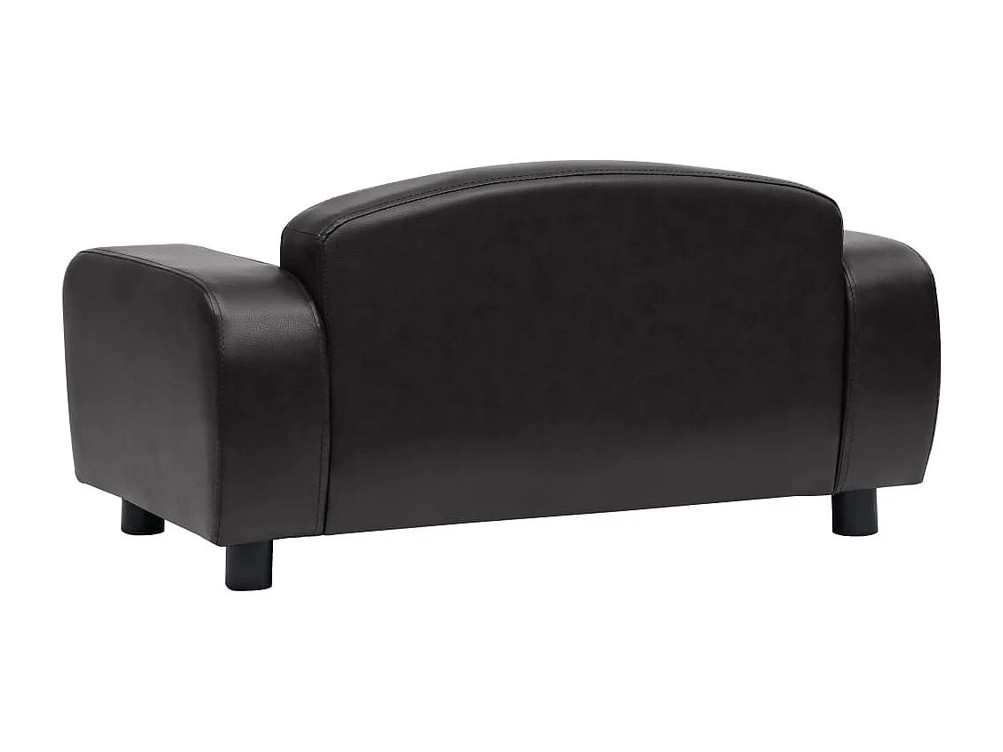 Dalin  Canapé pour cen Noir 80x50x40 cm Similicuir