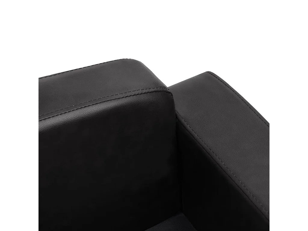 Dalin  Canapé pour cen Noir 80x50x40 cm Similicuir