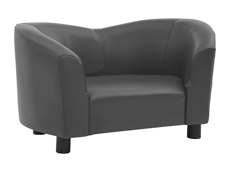 Lyrjar  Canapé pour cen Gris 67x41x39 cm Similicuir