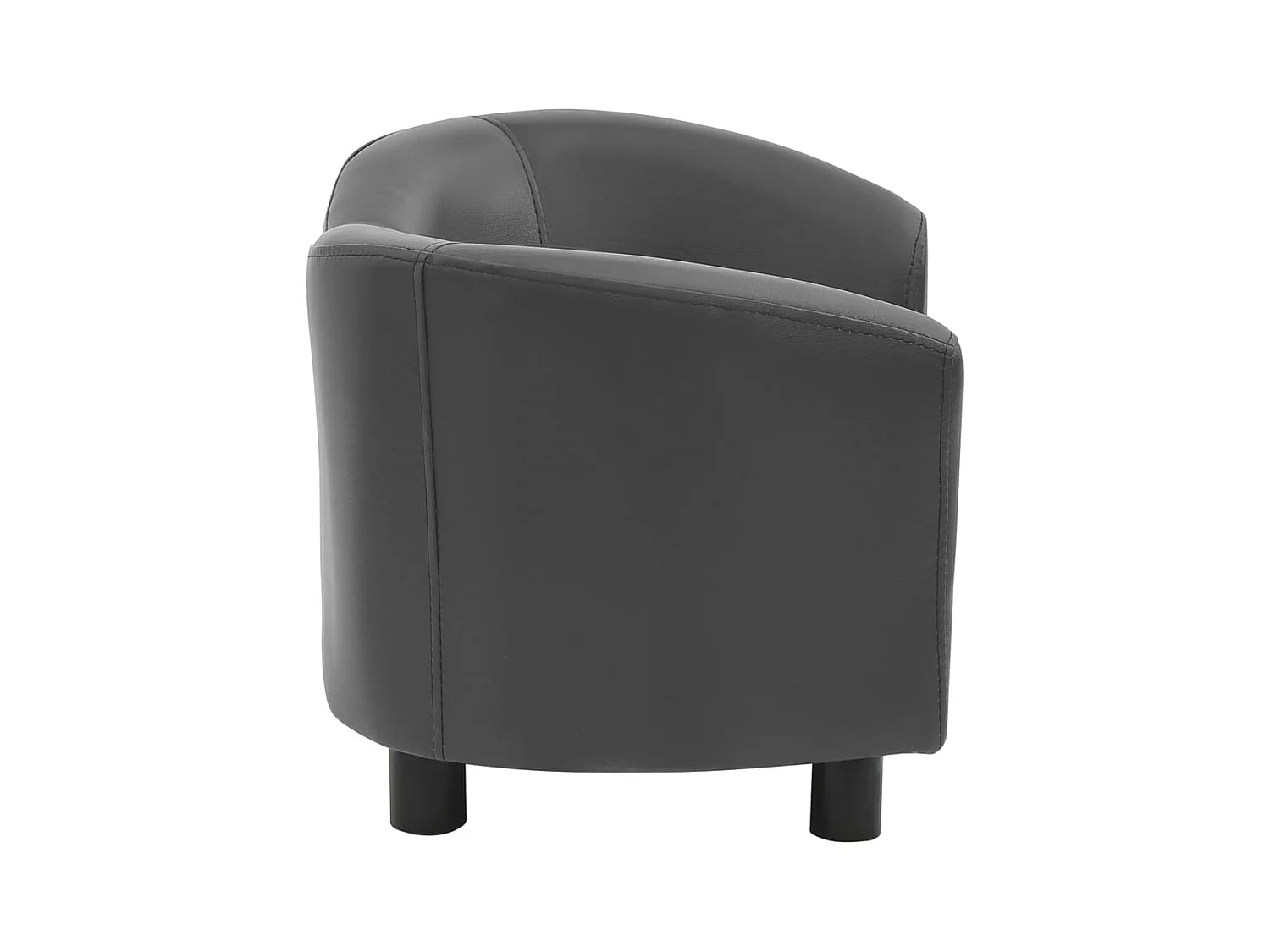 Lyrjar  Canapé pour cen Gris 67x41x39 cm Similicuir