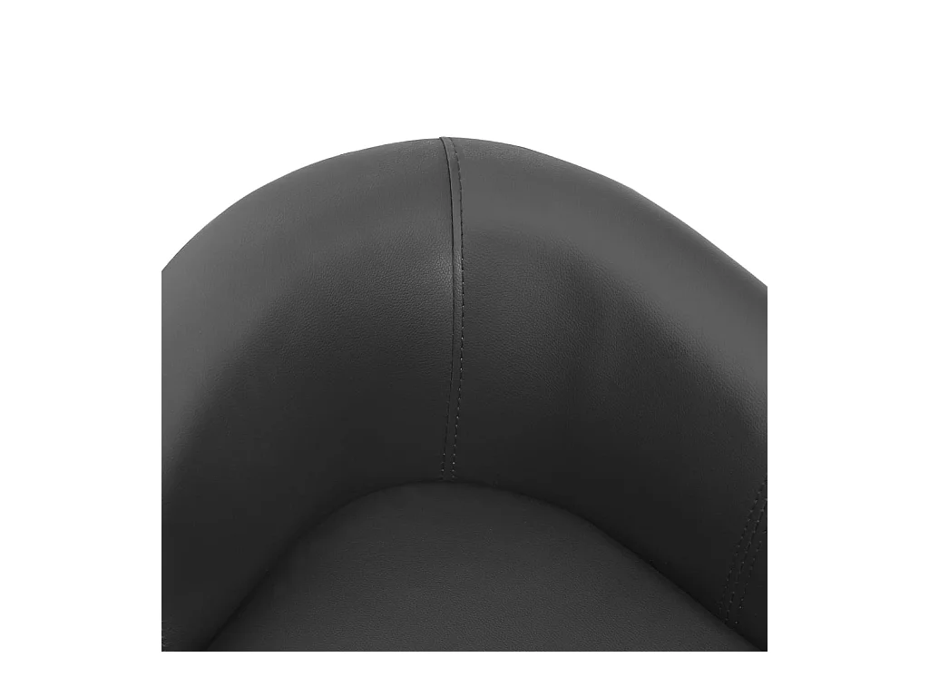 Lyrjar  Canapé pour cen Gris 67x41x39 cm Similicuir