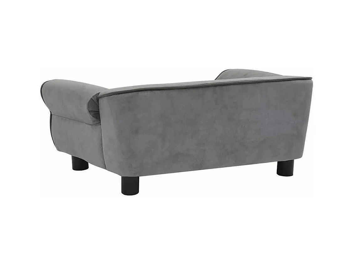 Sarah  Canapé pour cen Gris foncé 72x45x30 cm Peluche