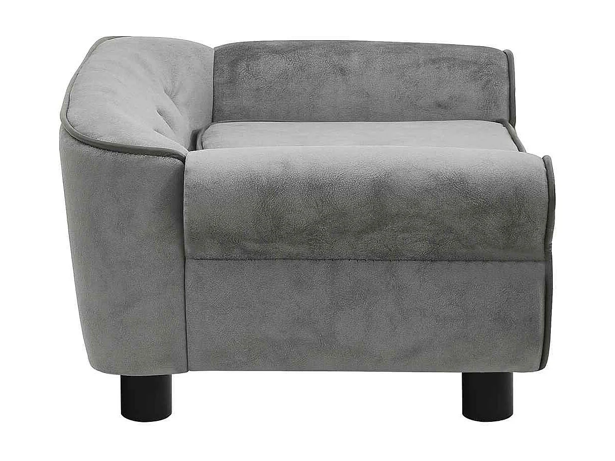 Sarah  Canapé pour cen Gris foncé 72x45x30 cm Peluche