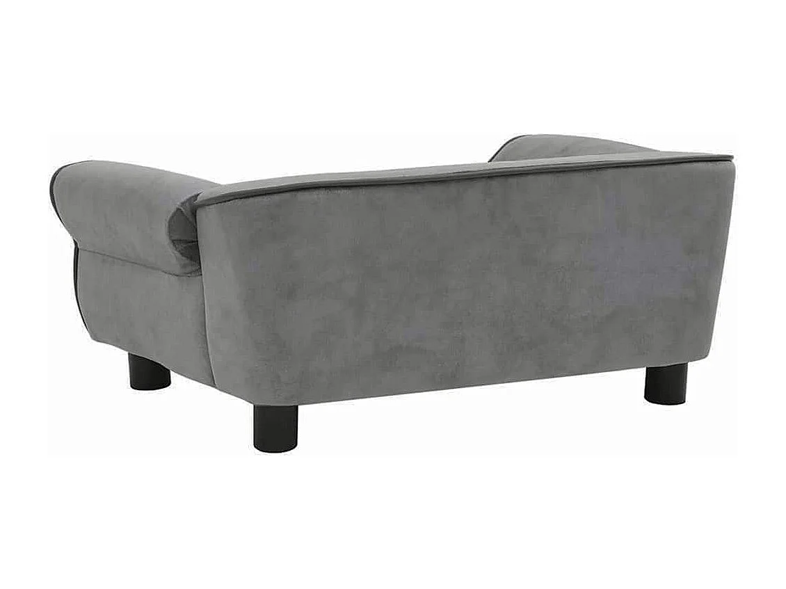 Sarah  Canapé pour cen Gris foncé 72x45x30 cm Peluche