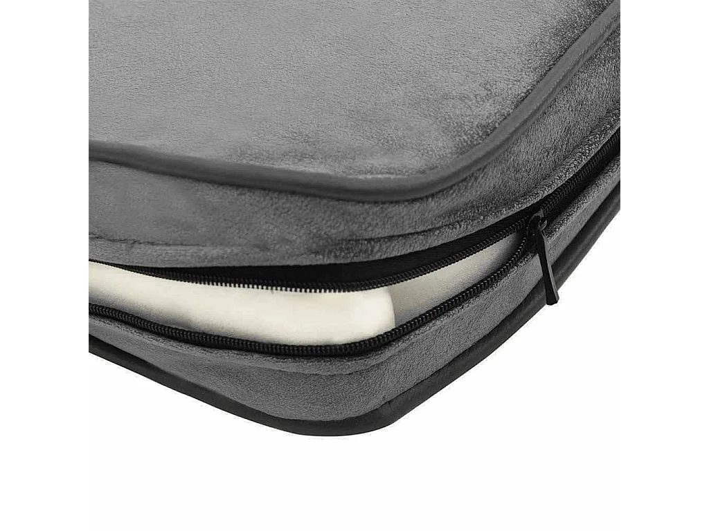 Sarah  Canapé pour cen Gris foncé 72x45x30 cm Peluche