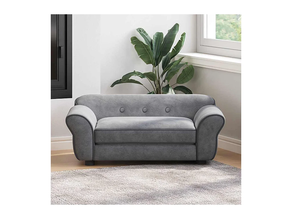 Sarah  Canapé pour cen Gris 72x45x30 cm Peluche