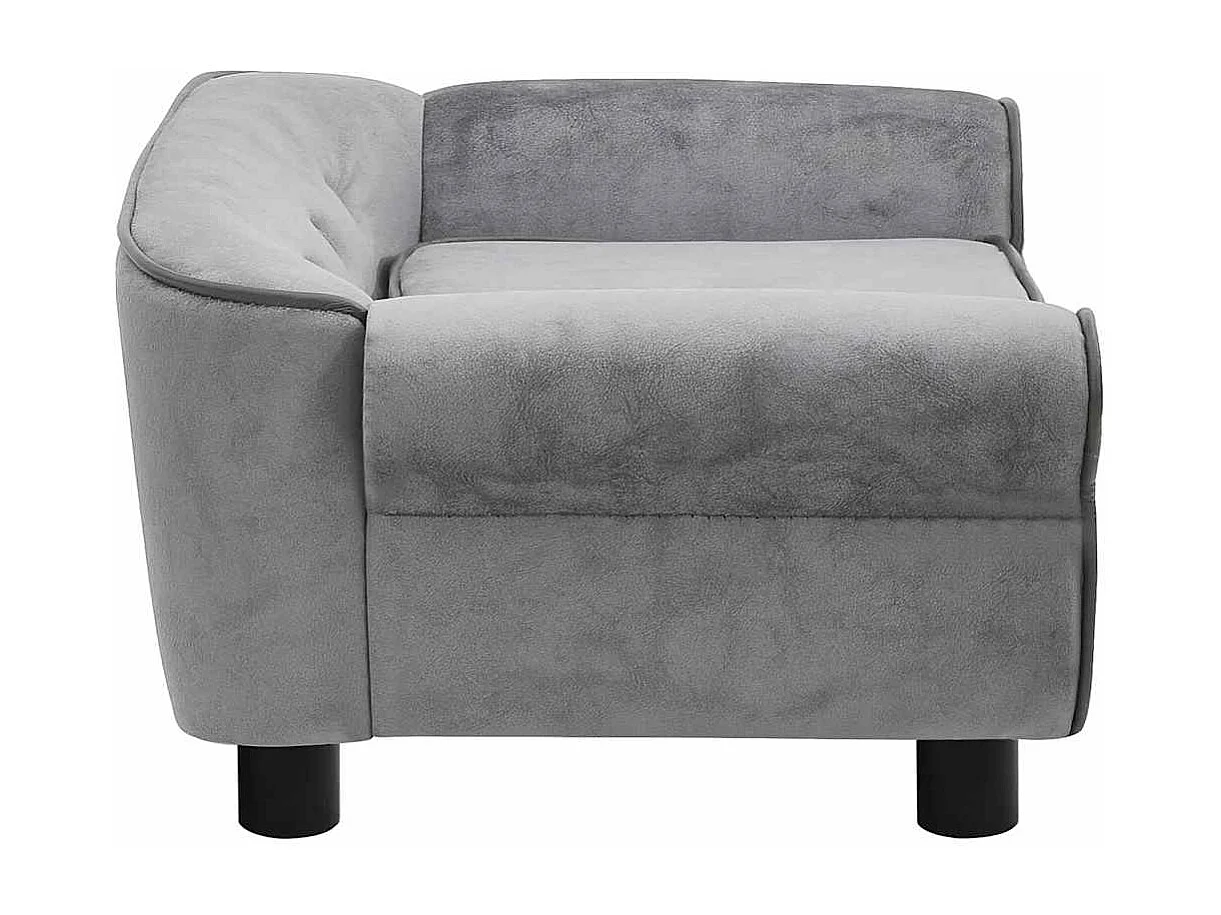 Sarah  Canapé pour cen Gris 72x45x30 cm Peluche