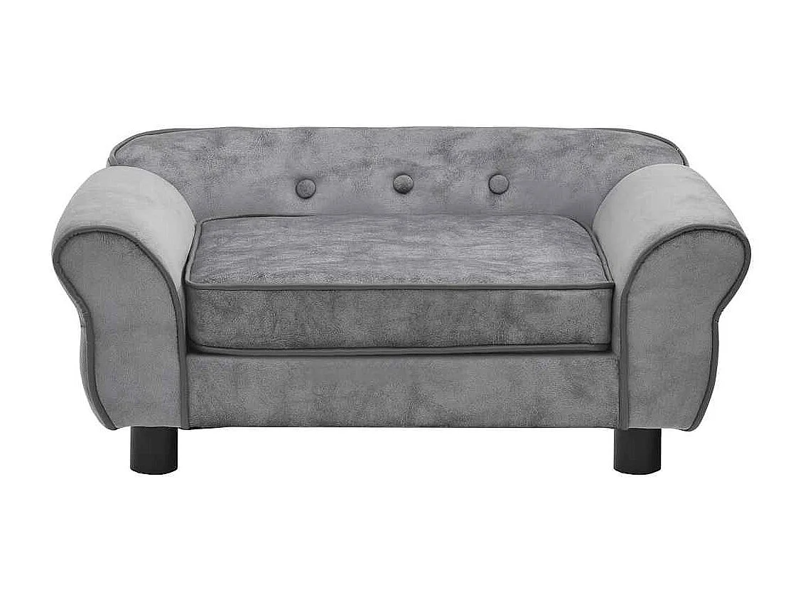 Sarah  Canapé pour cen Gris 72x45x30 cm Peluche