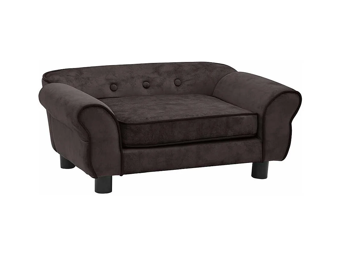 Sarah  Canapé pour cen Marron 72x45x30 cm Peluche