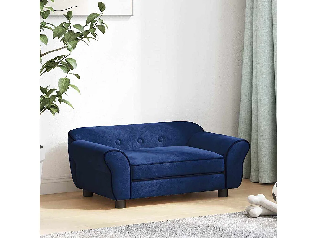 Sarah  Canapé pour cen Bleu 72x45x30 cm Peluche