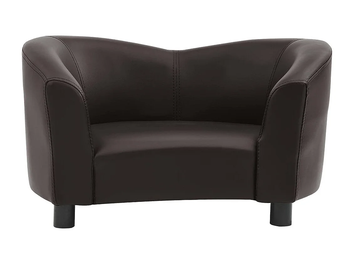 Lyrjar  Canapé pour cen Marron 67x41x39 cm Similicuir