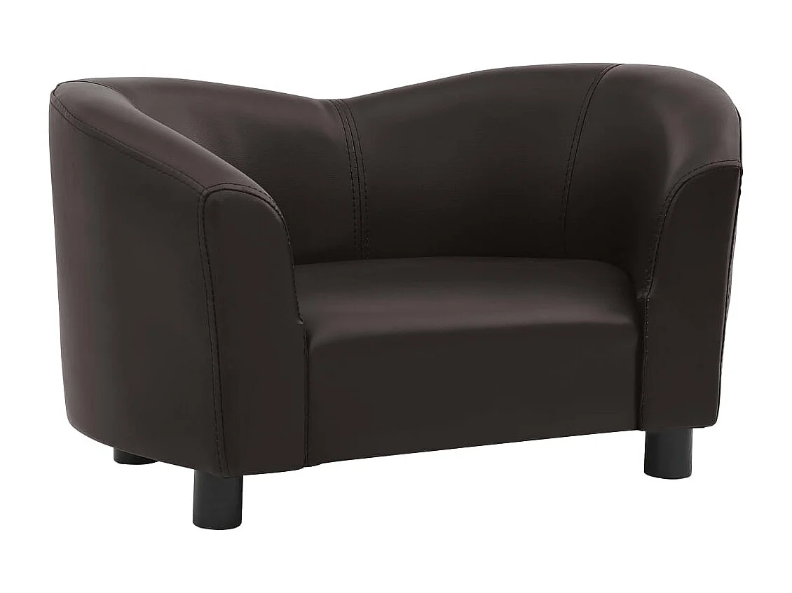 Lyrjar  Canapé pour cen Marron 67x41x39 cm Similicuir